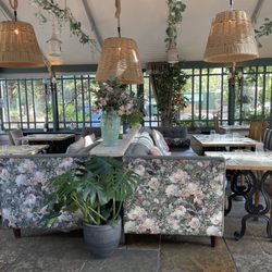The Little Angel - View of the porch seating.