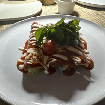Tan - Shrimp Crab Enchiladas - Latin American Near Me - New York, New York Tan - Shrimp Crab Enchiladas - Latin American Near Me - New York, New York