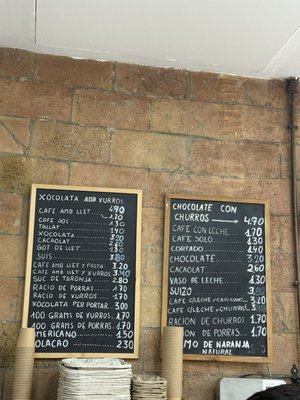 Menu photo 2 Xurrería Laietana Barcelona, B Menu photo 2 Xurrería Laietana Barcelona, B