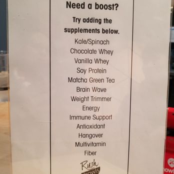 Rush Bowls - Boosters - Acai Bowls Near Me - Columbus, Ohio