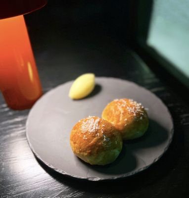 Photo of 7 Adams - San Francisco, CA, US. Complimentary Japanese Milk Bread w/ cultured butter