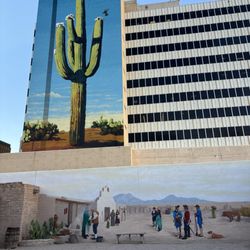 Presidio San Agustín del Tucson Museum - Mural inside