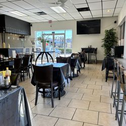 Inside dining area