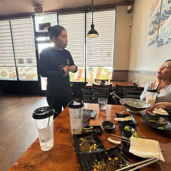 Sen Sushi - Jin showing great customer service at our table. - Sushi Bars Near Me - Rosemead, California