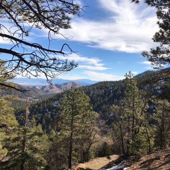 Ziplines at Pacific Crest - East view from one of the platforms. - Ziplining Near Me - Wrightwood, California