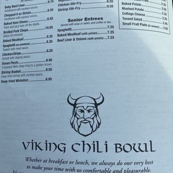 Viking Chili Bowl - Takeout menu page 4 - American Near Me - Valparaiso, Indiana Viking Chili Bowl - Takeout menu page 4 - American Near Me - Valparaiso, Indiana