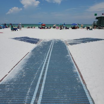 Siesta Key Beach - The end of the mile long mat. Made to help the handicapped. - Beaches Near Me - Sarasota, Florida Siesta Key Beach - The end of the mile long mat. Made to help the handicapped. - Beaches Near Me - Sarasota, Florida
