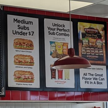 Firehouse Subs - menus on the wall - Sandwiches Near Me - La Verne, California