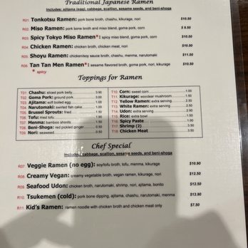 JY Ramen - Menu - Ramen Near Me - San Antonio, Texas