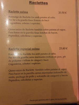 Menu photo 6 Basilea Barcelona, B Menu photo 6 Basilea Barcelona, B