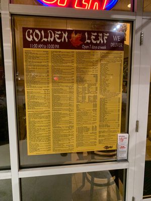 Menu photo 2 Golden Leaf Naples, FL Menu photo 2 Golden Leaf Naples, FL