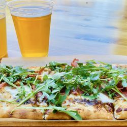 Troublemakers Beer Garden - Figgy pizza and beer