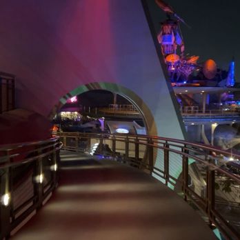 Tomorrowland Skyline Lounge - The ramp that leads to and from your reserved seating - Amusement Parks Near Me - Anaheim, California Tomorrowland Skyline Lounge - The ramp that leads to and from your reserved seating - Amusement Parks Near Me - Anaheim, California
