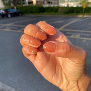 Perfection Nails Salon - Dip manicure. Cracked and chipped same day they were done. - Nail Salons Near Me - Seattle, Washington
