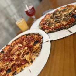 Central Standard Brewing - Tommy's Pep and mushroom with homemade sausage...great crust!