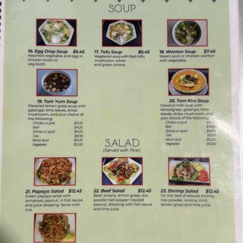 Sawasdee Thai Kitchen - Soup & Salads Menu - Thai Near Me - Tulsa, Oklahoma Sawasdee Thai Kitchen - Soup & Salads Menu - Thai Near Me - Tulsa, Oklahoma