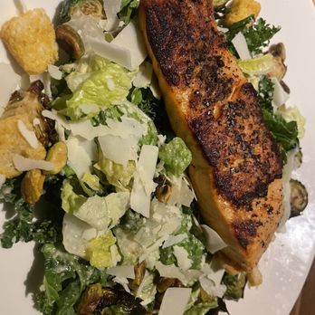 Yard House - Kale & Romaine Caesar with salmon - New American Near Me - Concord, California Yard House - Kale & Romaine Caesar with salmon - New American Near Me - Concord, California