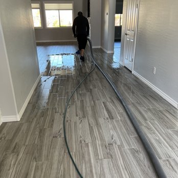 Arcane Carpet Cleaners - I cannot explain how amazing my home looks and smells now! Tile and grout cleaning in progress - Carpet Cleaning Near Me - Las Vegas, Nevada