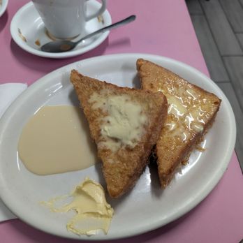 New Regent Cafe - Hong Kong French toast with Condensed milk - Chinese Near Me - San Francisco, California