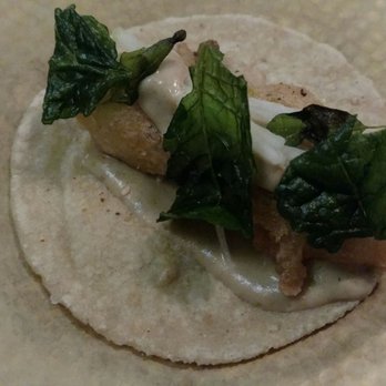 Pineapple & Pearls - Squash blossom taco, white mole, fried herbs - New American Near Me - Washington, DC, District of Columbia Pineapple & Pearls - Squash blossom taco, white mole, fried herbs - New American Near Me - Washington, DC, District of Columbia