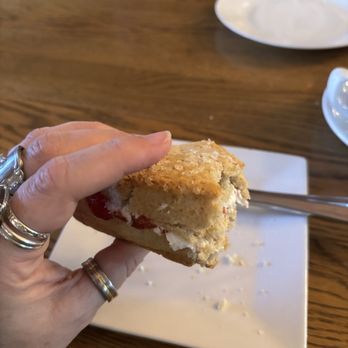 Gryphon Tea Room - Lemon Scone with cream and jam - Tea Rooms Near Me - Savannah, Georgia Gryphon Tea Room - Lemon Scone with cream and jam - Tea Rooms Near Me - Savannah, Georgia