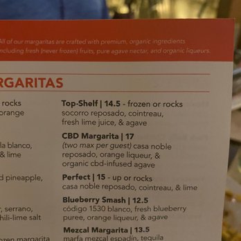 Hugo's Invitados - Part of drink menu - Seafood Near Me - Irving, Texas