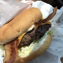 Small bacon cheeseburger Small bacon cheeseburger