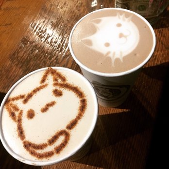 Seattle Meowtropolitan - Latte and chai! Stencils but still cute latte art. - Themed Cafes Near Me - Seattle, Washington Seattle Meowtropolitan - Latte and chai! Stencils but still cute latte art. - Themed Cafes Near Me - Seattle, Washington
