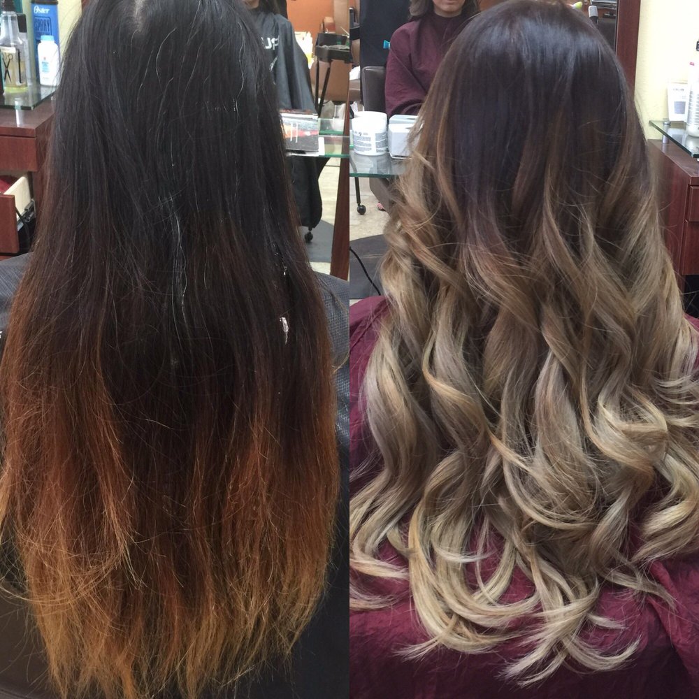 Sunshine Salon - Diane worked some magic and created a beautiful brown to blonde ombré! I'm so happy with it. I highly recommend her! - Hair Salons Near Me - Carson, California