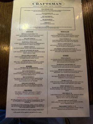 Menu photo 2 The Craftsman Fair Lawn, NJ Menu photo 2 The Craftsman Fair Lawn, NJ