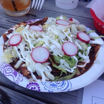 La Poblana - Chicken enchilada with mole sauce - Food Trucks Near Me - Bloomington, Indiana La Poblana - Chicken enchilada with mole sauce - Food Trucks Near Me - Bloomington, Indiana