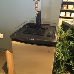 Urban Mattress - They have a Live Oak Hefeweizen kegerator in the store!