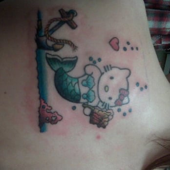 Empire Tattoo - mermaid hello kitty by Shawn Warcot - Piercing Near Me - Riverside, California
