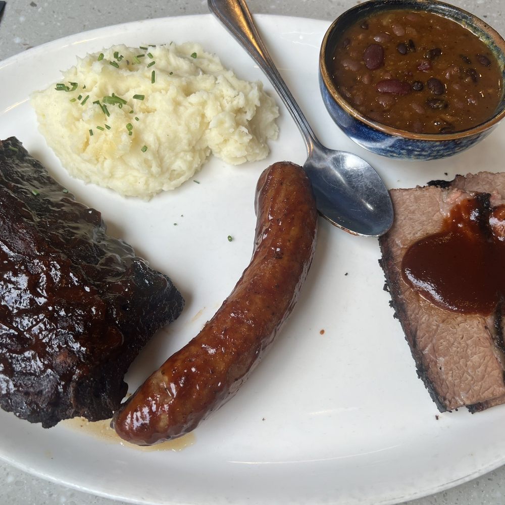 Gus's BBQ - Ribs and Two Meat Combo - Barbeque Near Me - Porter Ranch, California