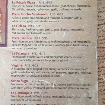 Pirilo - Pizza menu part 1 - Italian Near Me - San Juan, Puerto Rico