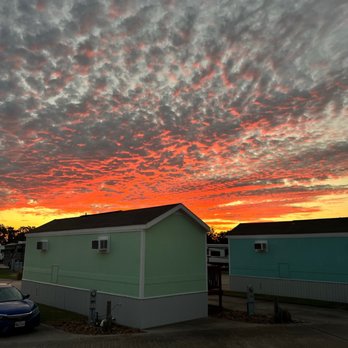 Marina Bay RV Resort - Sunset from my rv - Resorts Near Me - Kemah, Texas