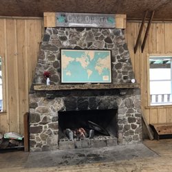 4-H Camp Owahta - Hot dogs were cooked over a fire in the camp mess hall.