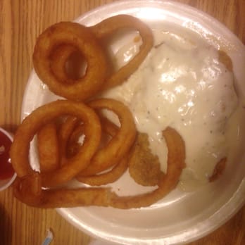 Country Kitchen - Country fried steak w/onion rings! - American Near Me - Hannibal, Missouri