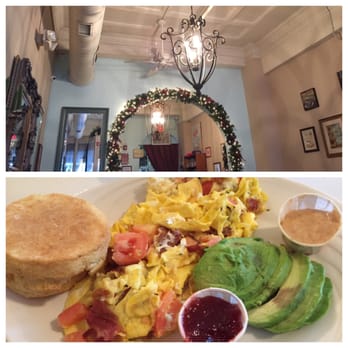 The Buttered Biscuit - Bacon-tomato-goat cheese scramble with a side of avocado and homemade biscuits in an adorable, classy atmosphere - New American Near Me - Bradley Beach, New Jersey The Buttered Biscuit - Bacon-tomato-goat cheese scramble with a side of avocado and homemade biscuits in an adorable, classy atmosphere - New American Near Me - Bradley Beach, New Jersey