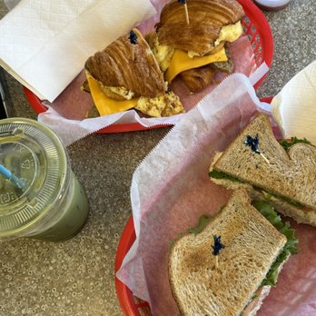 Towers Cafe - Chicken Salad Sandwhich and Sausage Croissant - Coffee & Tea Near Me - San Jose, California
