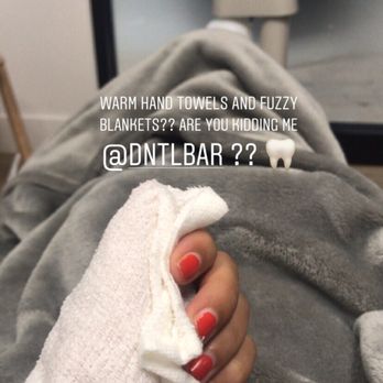 Dntl Bar - Warm towels and cozy blankets - General Dentistry Near Me - New York, New York Dntl Bar - Warm towels and cozy blankets - General Dentistry Near Me - New York, New York