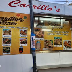 Carillo's Tacos - Menu as of October 16, 2024.