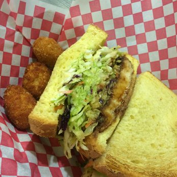 Mr Katsu - Combo: Original Sandwich with chicken cutlet, 3 Curry Potato Puffs, and a beverage (~$12-13) - Sandwiches Near Me - Fullerton, California Mr Katsu - Combo: Original Sandwich with chicken cutlet, 3 Curry Potato Puffs, and a beverage (~$12-13) - Sandwiches Near Me - Fullerton, California