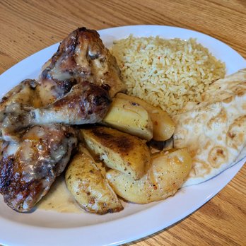 The Gyros Factory - 1/2 Greek Chicken at The Gyros Factory - Burgers Near Me - Des Plaines, Illinois