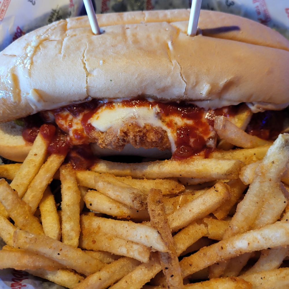 Chicken parmigiana sandwich