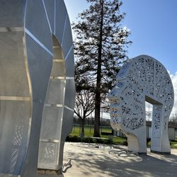 Imagine Playground - Art structures at entrance