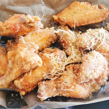 Fire Wings - Garlic Parmesan and Lemon Pepper...good flavors. - Chicken Shop Near Me - Irvine, California
