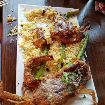 Nicks Fish House - Soft crab platter on tiny plate - Seafood Near Me - Baltimore, Maryland