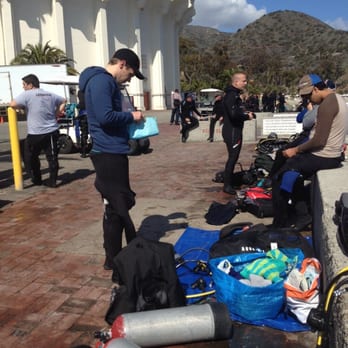 Casino Point Dive Park - Our gear sprawled out on the ground - Parks Near Me - Avalon, California