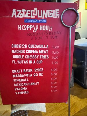 Menu photo 5 Aztec Jungle San Antonio, TX